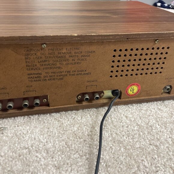 Sound Design 4469 AM FM Stereo Receiver 8 Track Recorder Lights Up Untested - Picture 8 of 10